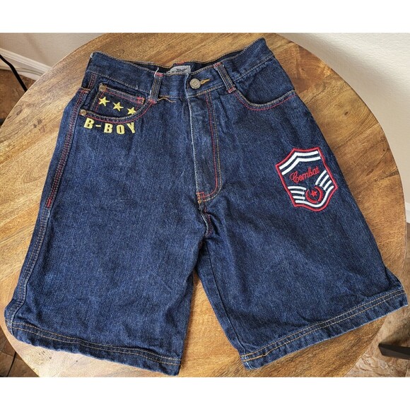 B-Boy MJ Collection Boys Denim Shorts Hip Hop "Combatant" Size 10 - Picture 1 of 4